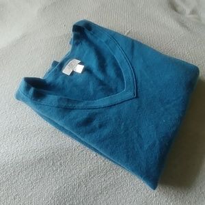 Ann Taylor Loft Blue Cashmere XL Sweater